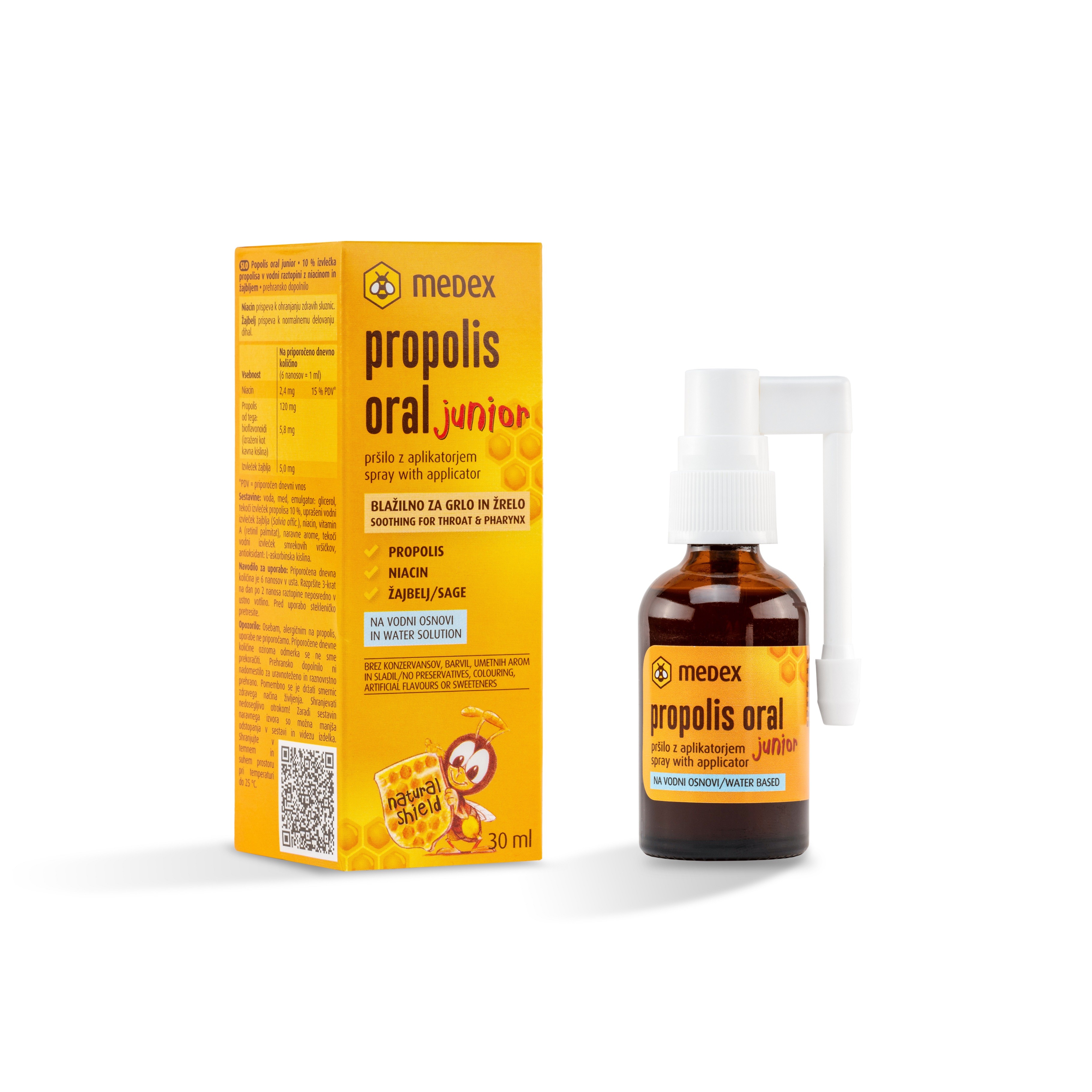 Medex Propolis Junior Спрей за гърло на водна основа x 30 ml