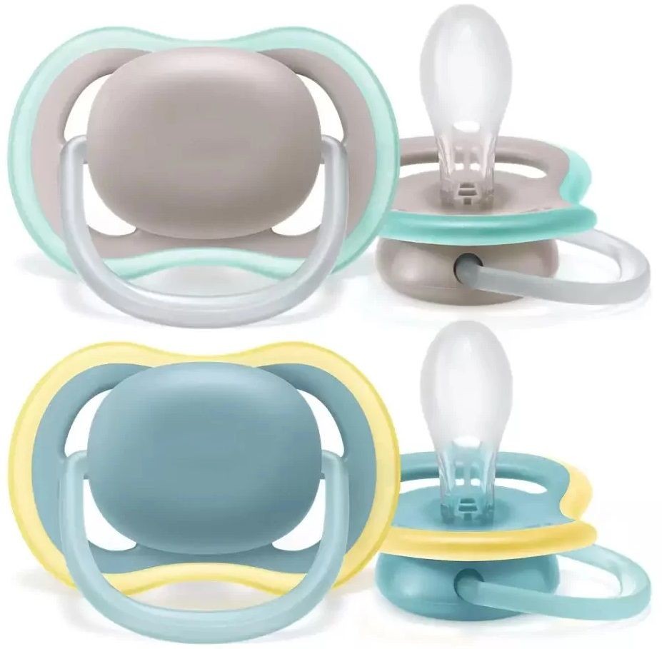 Залъгалки Avent Ultra Soft, 18+м x 2 броя, неутрални
