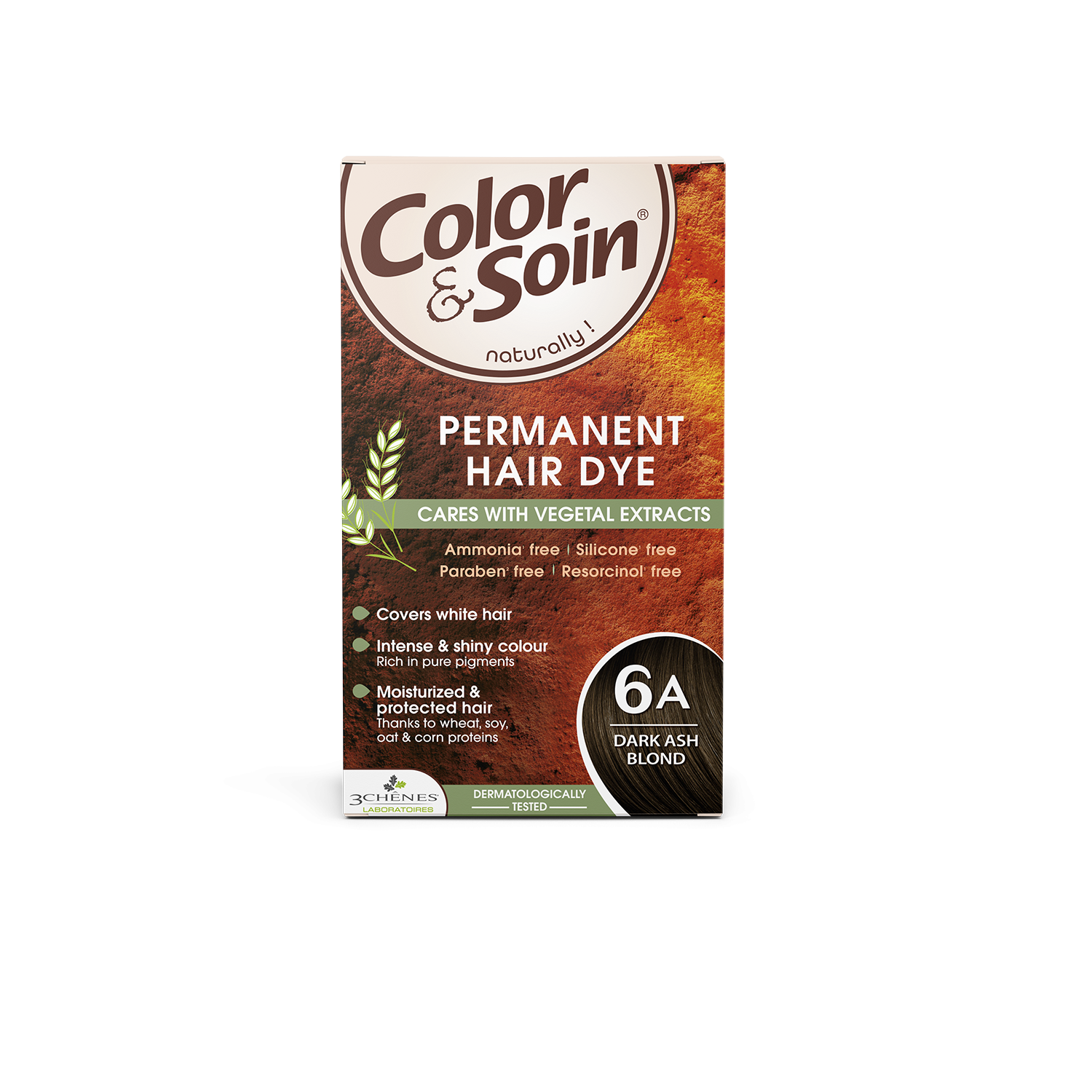 Color & Soin 6А Боя за коса Тъмно пепеляво русо х 135 ml