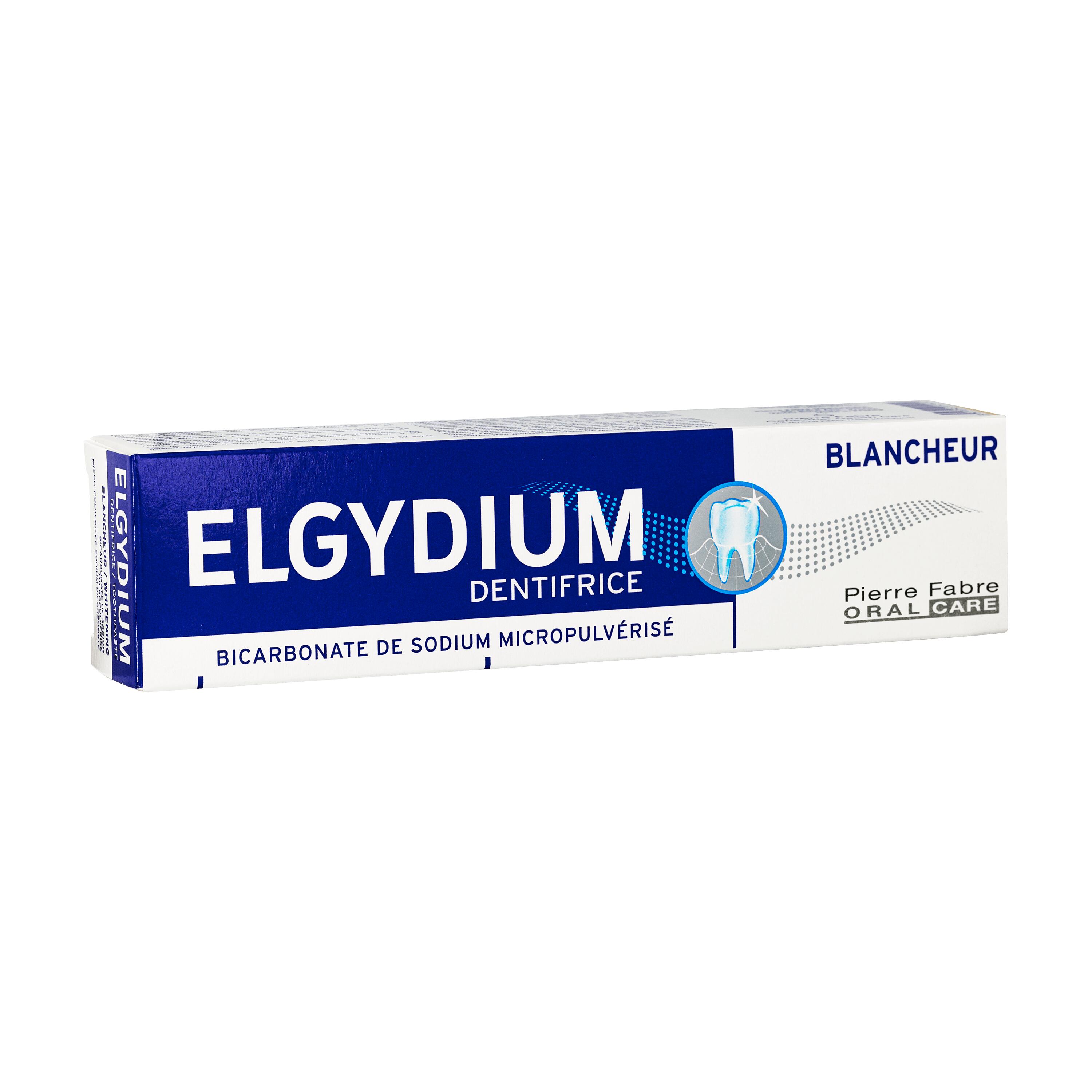 Elgydium Whitening Избелваща паста за зъби с микро-пулверизирани частици натриев бикарбонат х 75 ml