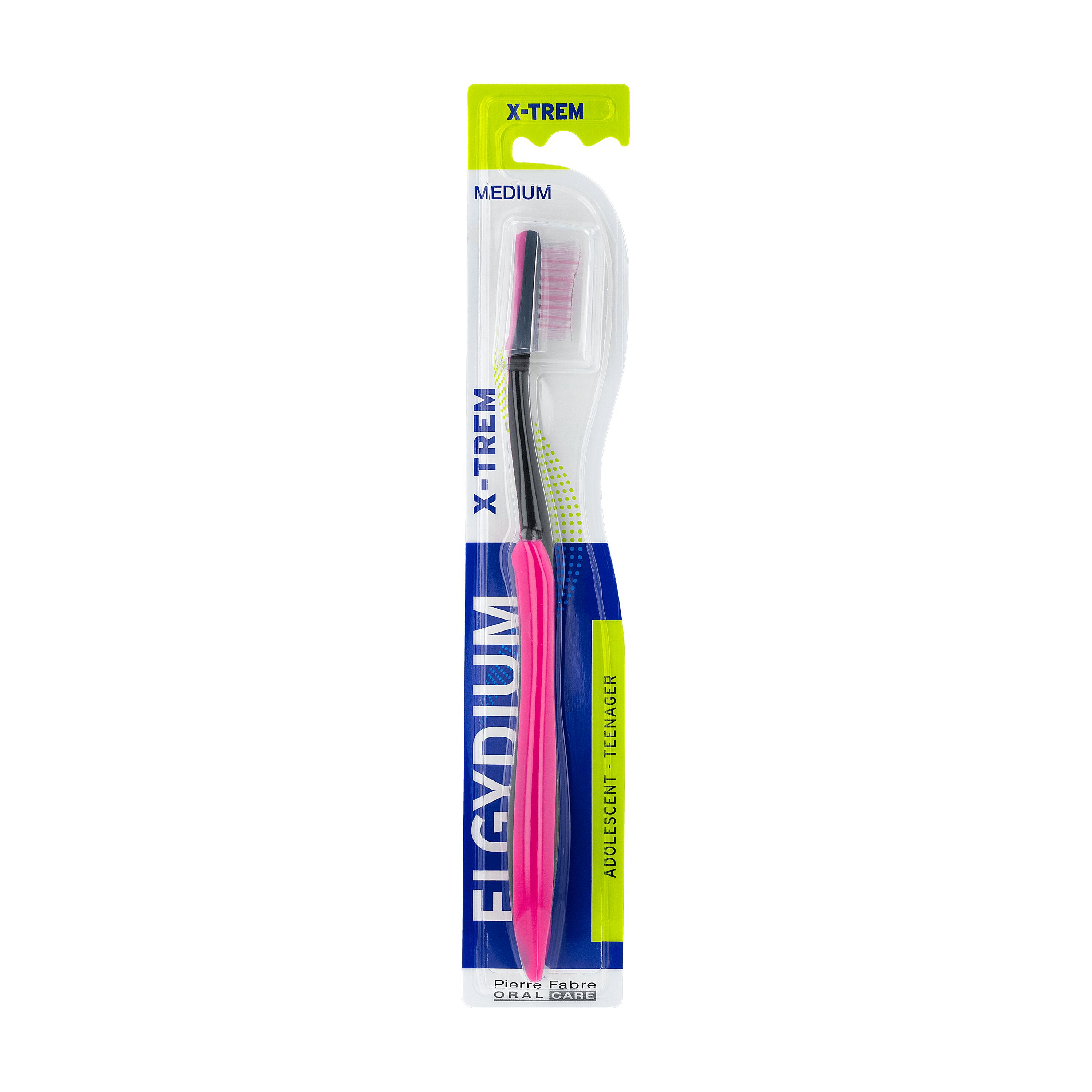 Elgydium Xtrem Четка за зъби за тинейджъри - средно твърда