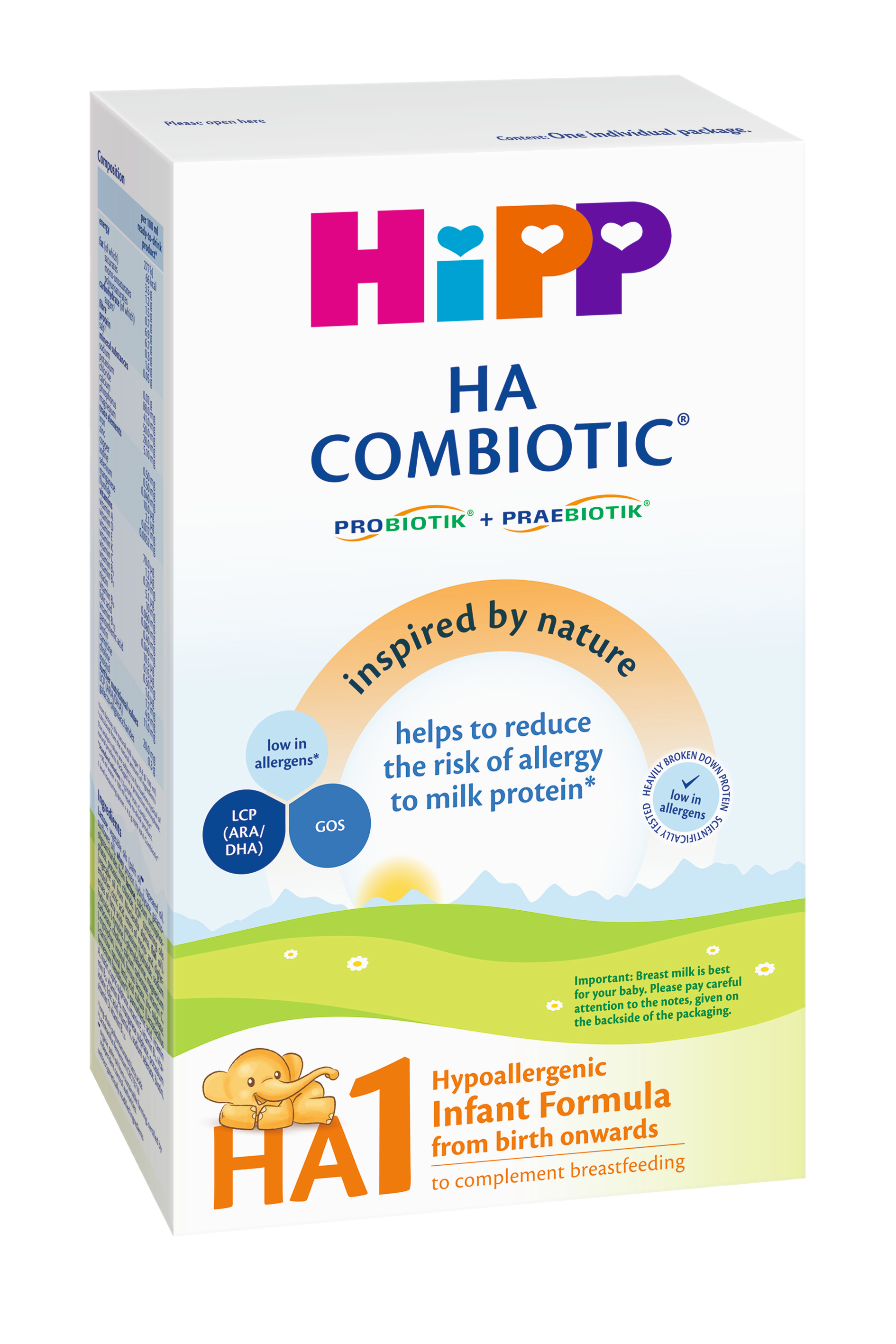 Hipp HA 1 Combiotic Хипоалергенно мляко за кърмачета х 350 g