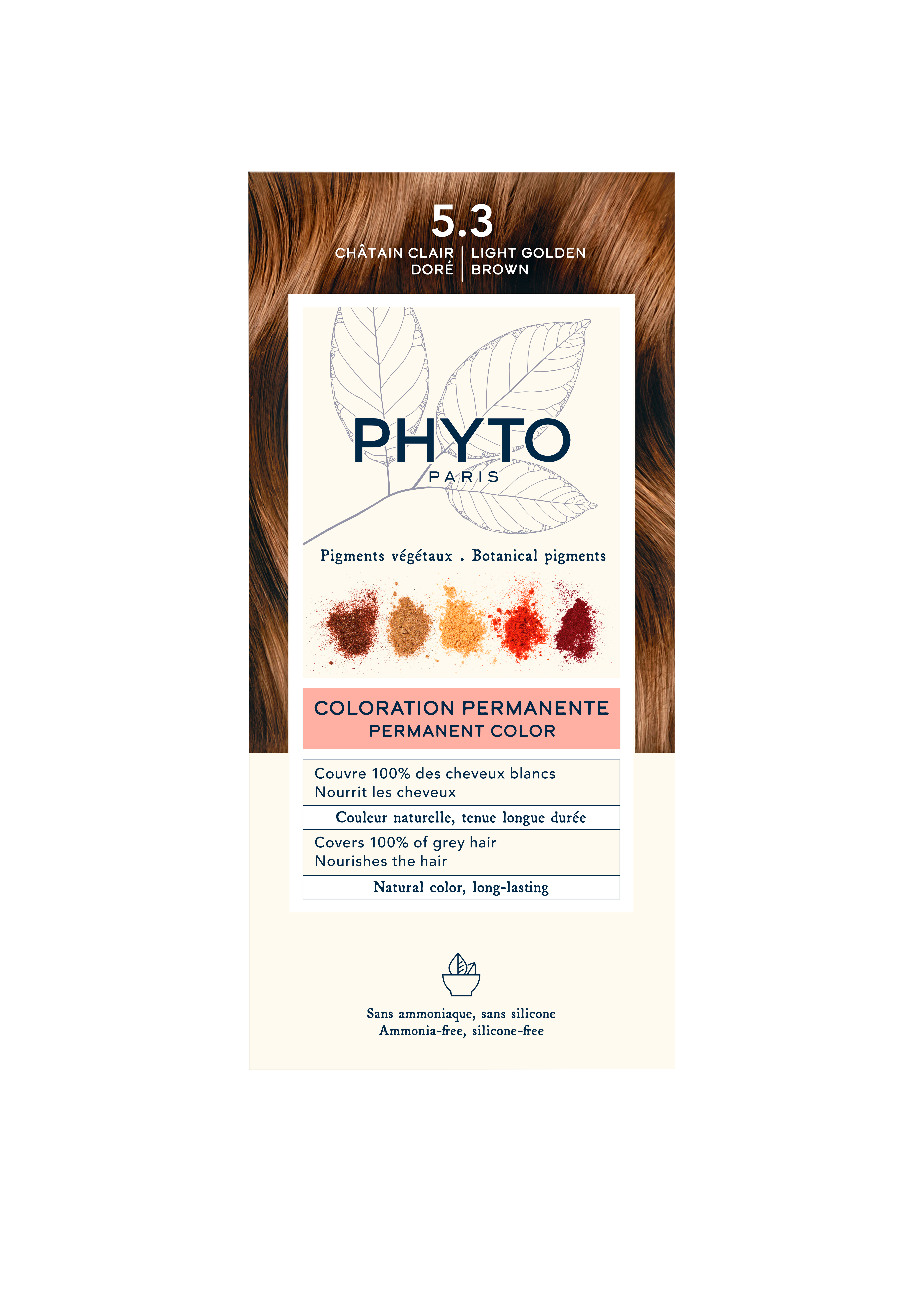 Phyto Phytocolor Боя за коса 5.3 светъл златист кестен